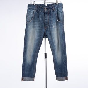 November drop crotch boyfriend jeans made in Italy
